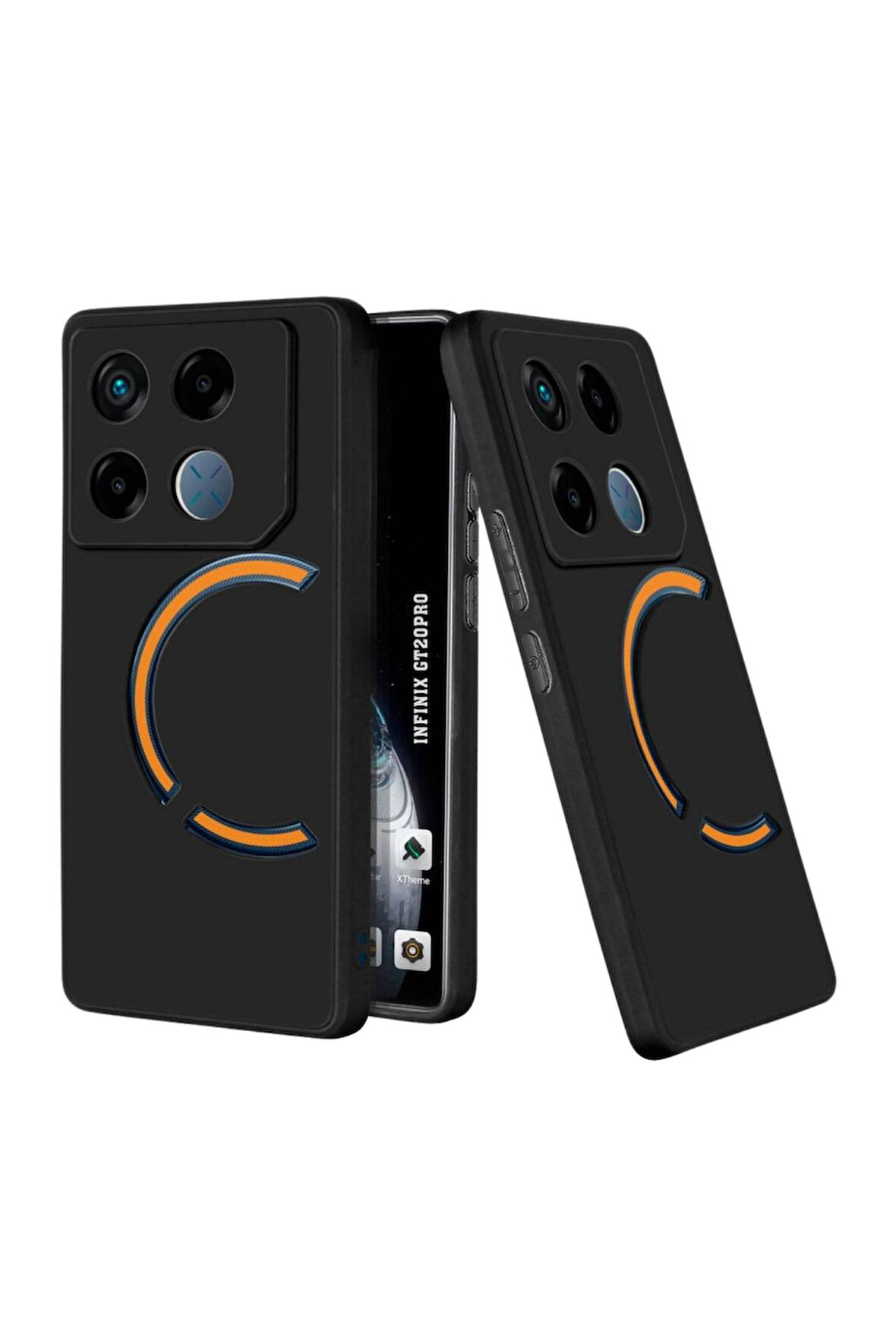 Infinix GT 20 Pro Uyumlu Silikon Kılıf - Kamera Korumalı Esnek Pastel Renk Kapak - Siyah