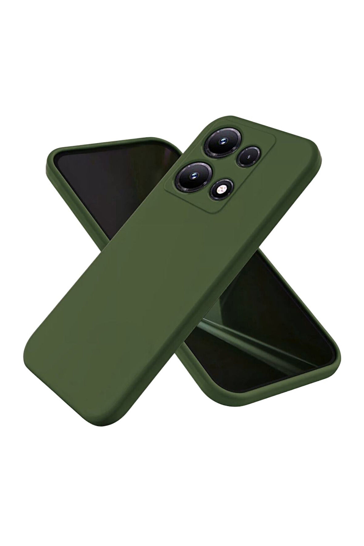 Infinix Note 30 Uyumlu Silikon Kılıf - Kamera Korumalı Esnek Pastel Renk Kapak - Yeşil