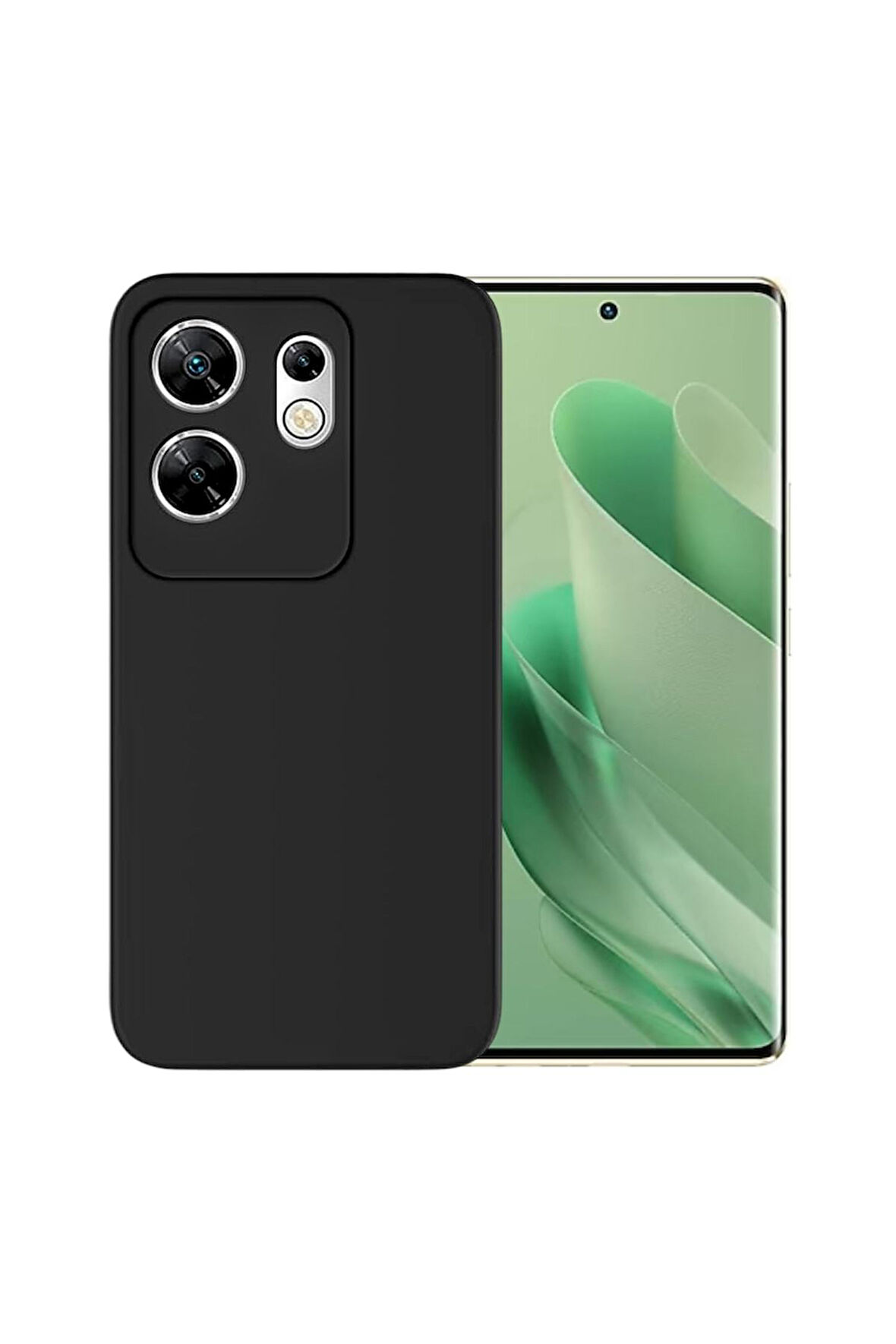 Infinix Zero 30 4G Uyumlu Silikon Kılıf - Kamera Korumalı Esnek Pastel Renk Kapak - Siyah