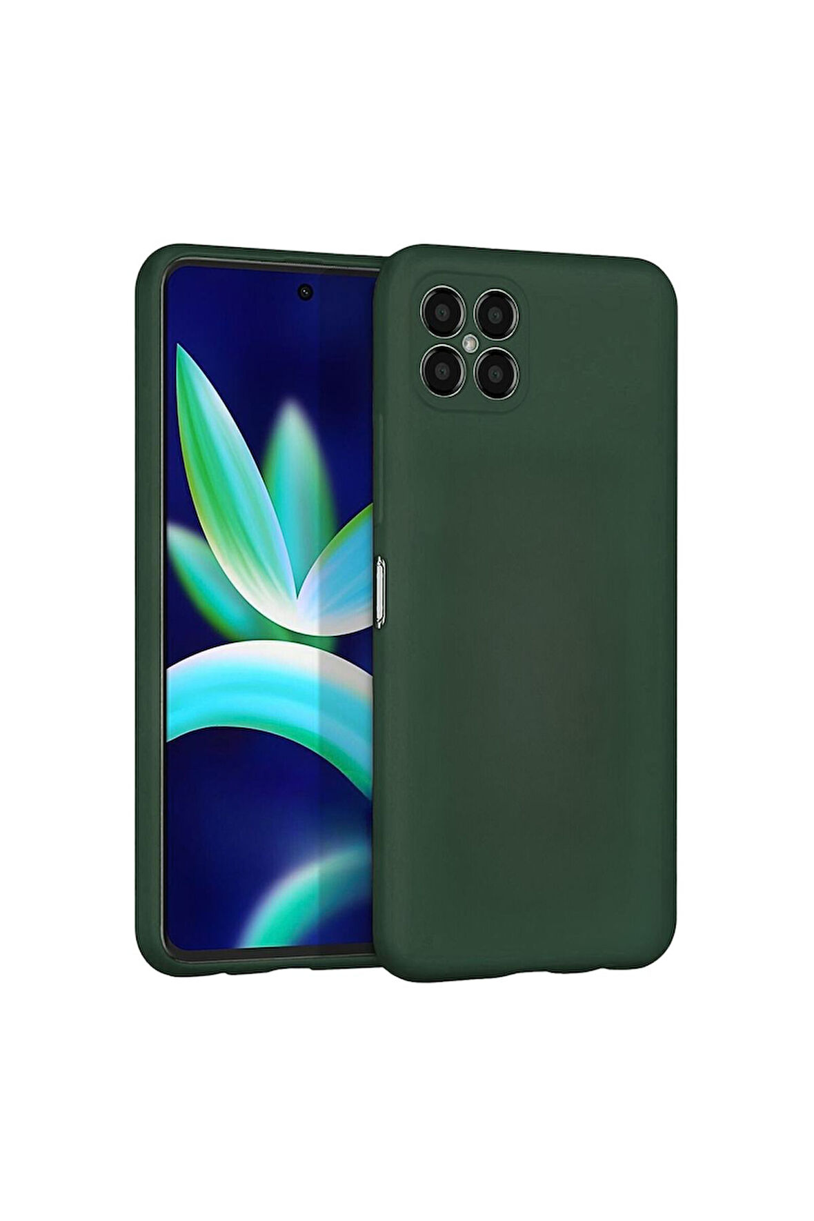 Omix X600 Uyumlu Silikon Kılıf - Kamera Korumalı Esnek Pastel Renk Kapak - Yeşil