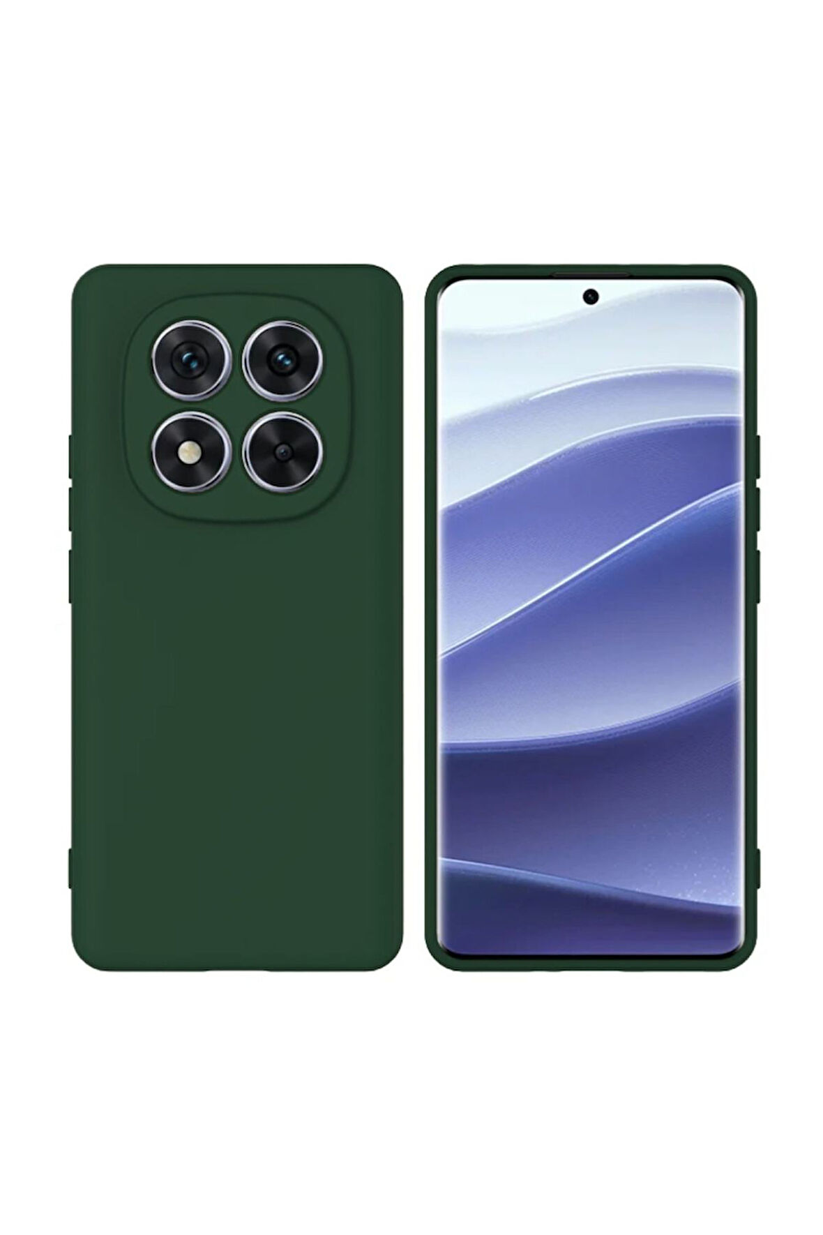 Poco X7 Uyumlu Silikon Kılıf - Kamera Korumalı Esnek Pastel Renk Kapak - Yeşil