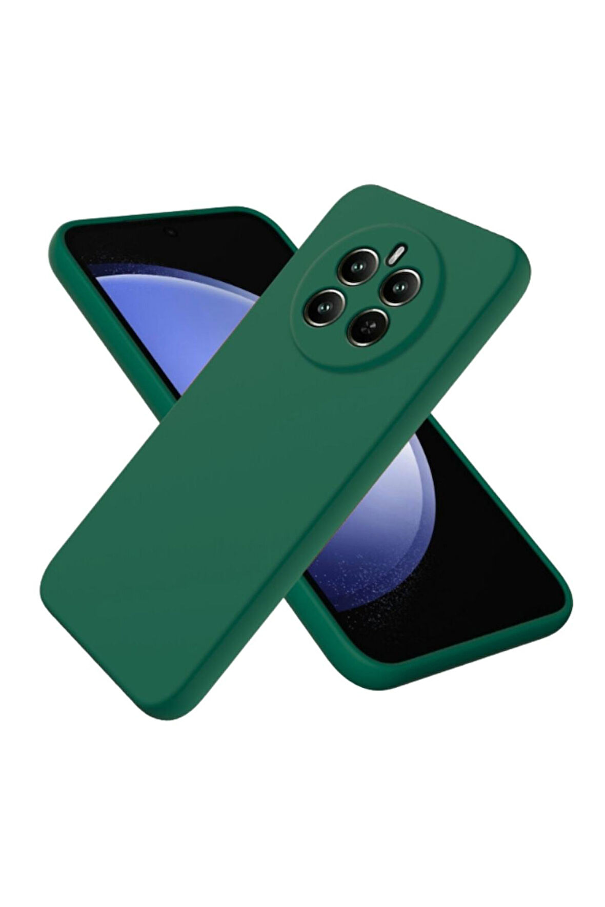 Realme 12 Pro Plus Uyumlu Silikon Kılıf - Kamera Korumalı Esnek Pastel Renk Kapak - Yeşil