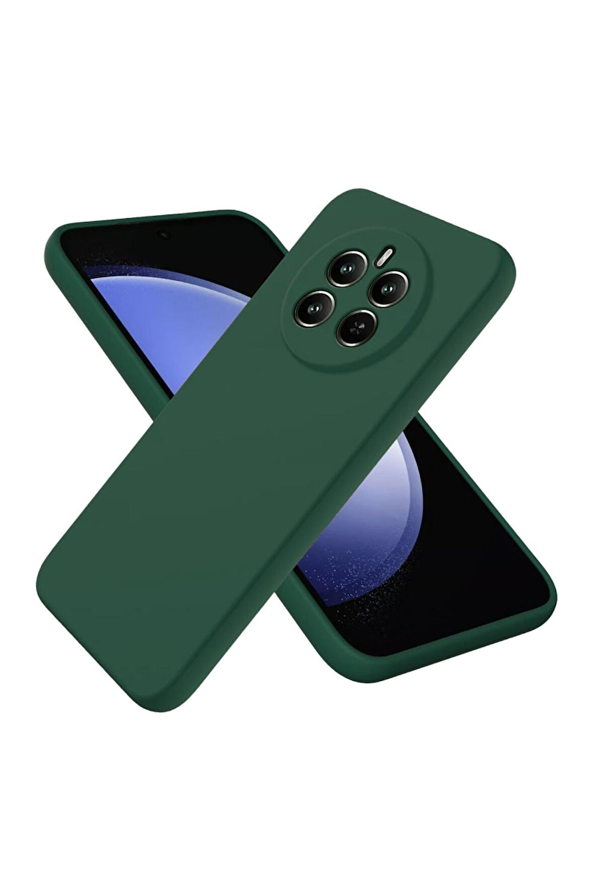 Realme 12 Plus Uyumlu Silikon Kılıf - Kamera Korumalı Esnek Pastel Renk Kapak - Yeşil