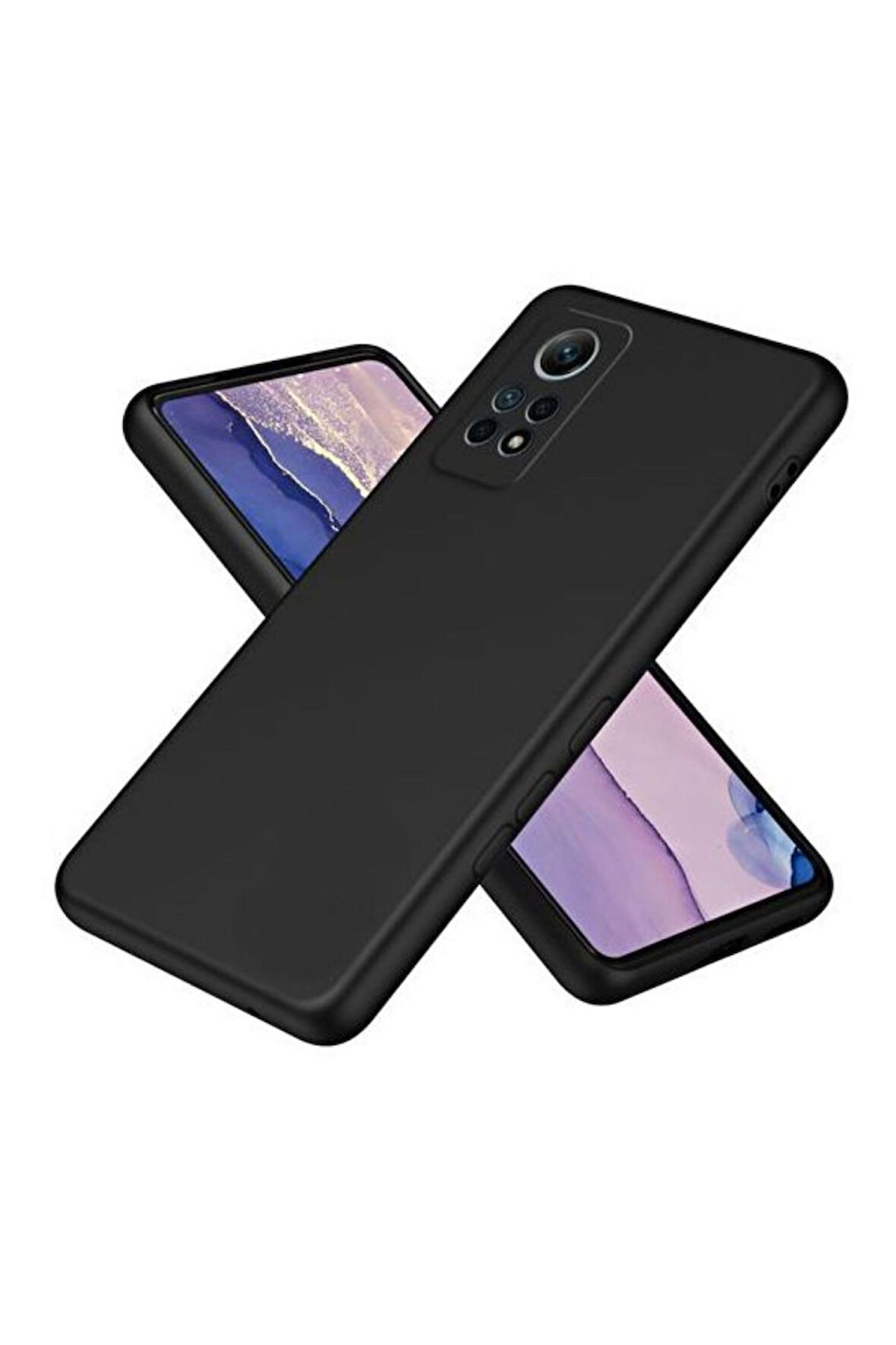Redmi Note 12 Pro 4G Uyumlu Silikon Kılıf - Kamera Korumalı Esnek Pastel Renk Kapak - Siyah