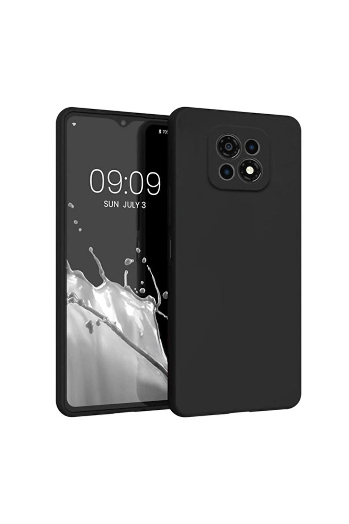Casper Via M30 Plus Uyumlu Silikon Kılıf - Kamera Korumalı Esnek Pastel Renk Kapak - Siyah