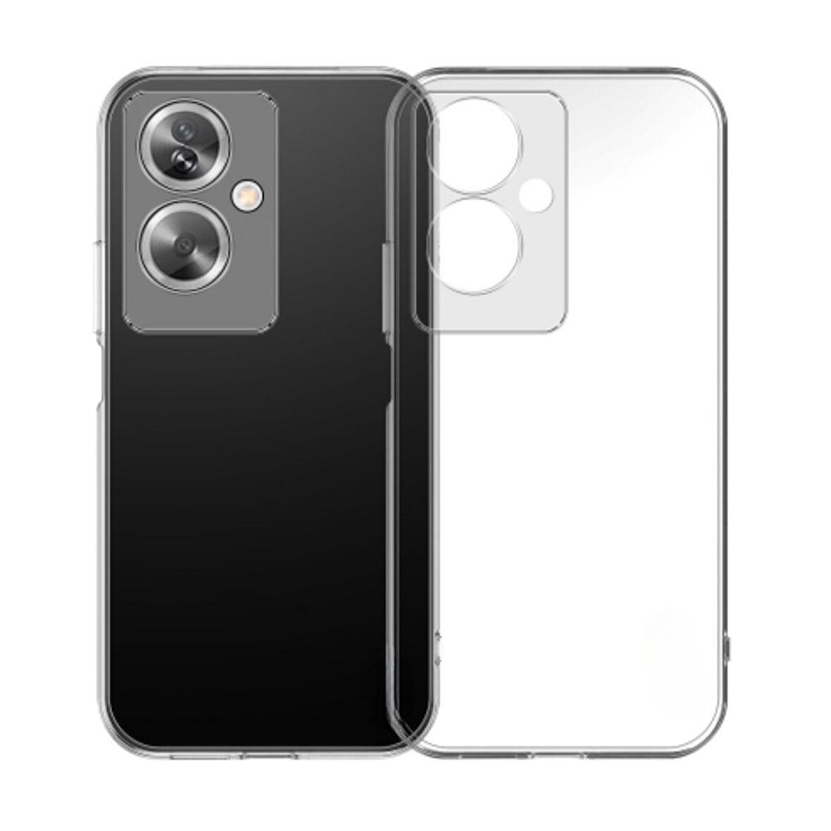 Oppo A79 Uyumlu Şeffaf Silikon Kılıf - Kamera Korumalı Esnek Tam Koruma Kapak