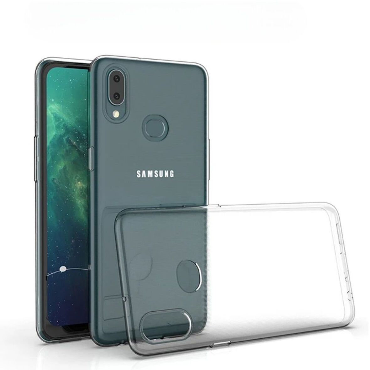 Samsung Galaxy A30 Uyumlu Şeffaf Silikon Kılıf - Kamera Korumalı Esnek Tam Koruma Kapak