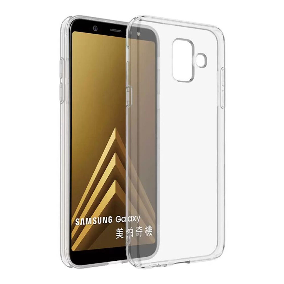 Samsung Galaxy J6 Plus Uyumlu Şeffaf Silikon Kılıf - Kamera Korumalı Esnek Tam Koruma Kapak