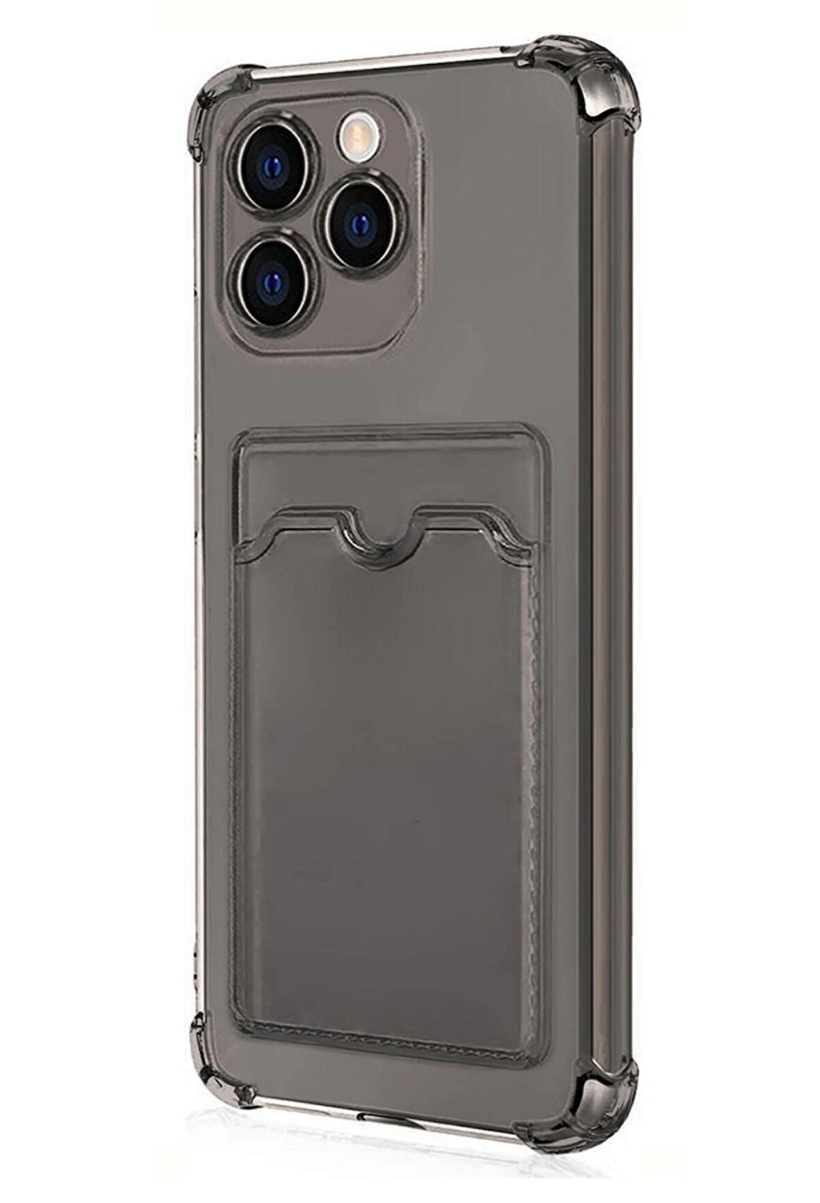 Infinix Hot 40 Pro Kılıf Darbe Emici Köşe Korumalı Kartlıklı Cüzdanlı Silikon Kapak