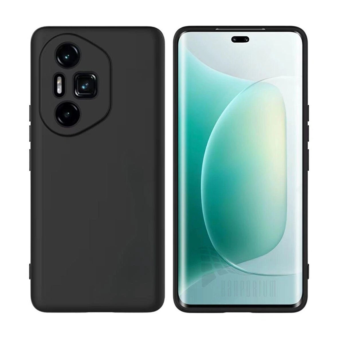 Honor 300 Ultra Uyumlu Silikon Kılıf - Kamera Korumalı Esnek Pastel Renk Kapak - Siyah