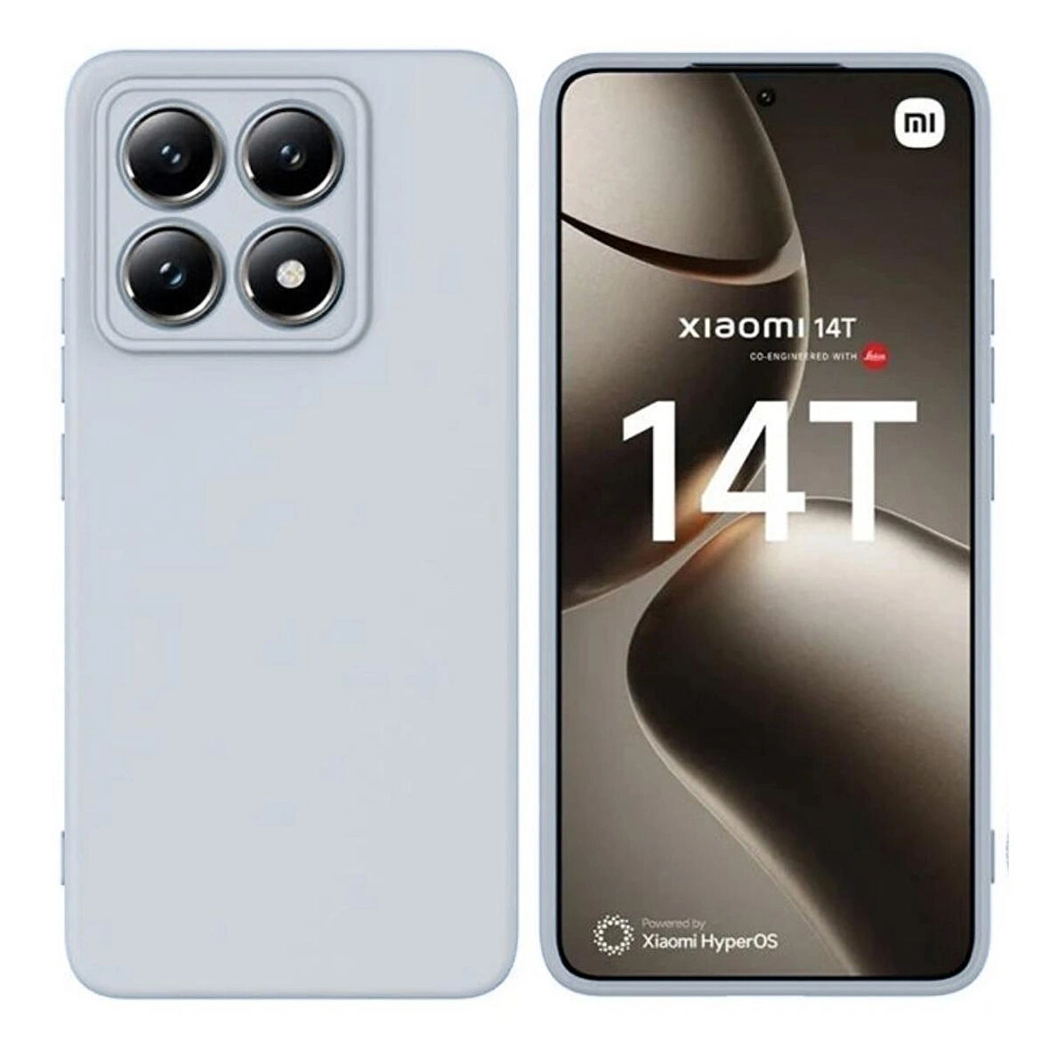 Xiaomi 14T Uyumlu Silikon Kılıf - Pastel Renk Tonu Esnek Tam Koruma Kapak 