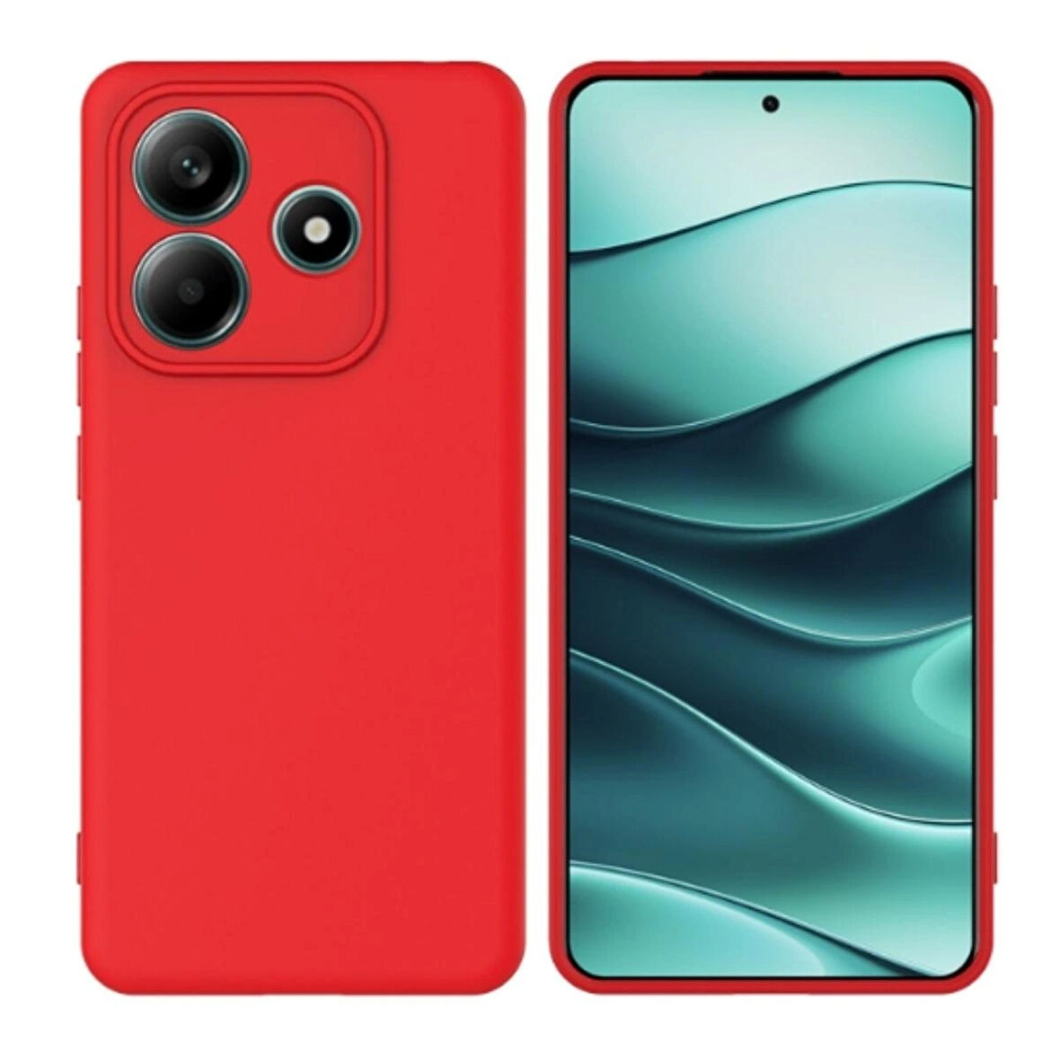 Redmi Note 14 Uyumlu Silikon Kılıf - Pastel Renk Tonu Esnek Tam Koruma Kapak 