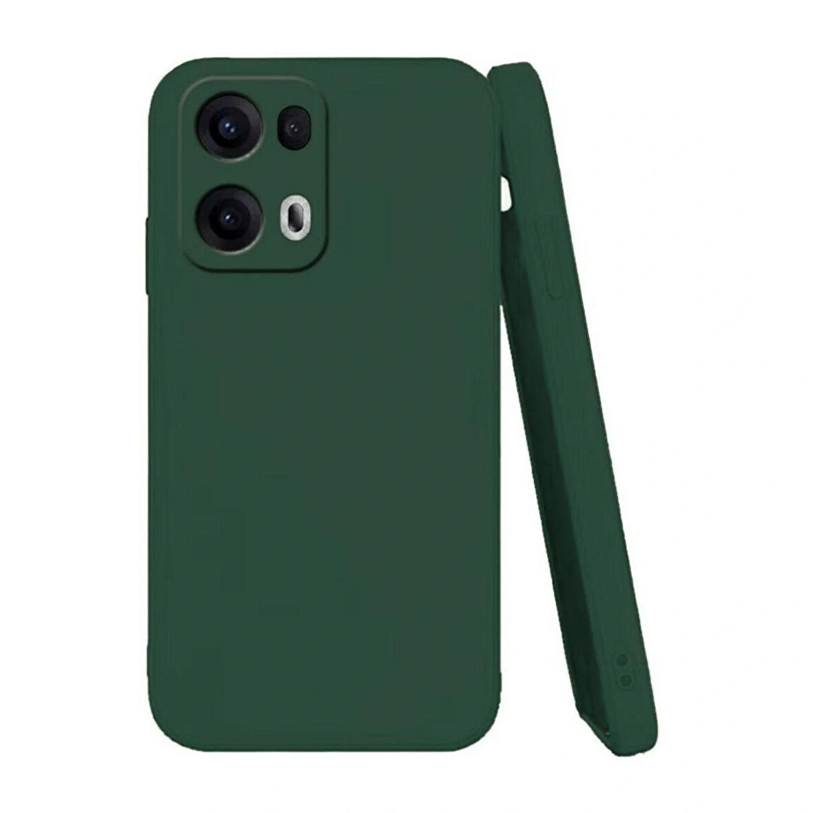 Oppo Reno 13 Pro Uyumlu Silikon Kılıf - Kamera Korumalı Esnek Pastel Renk Kapak - Yeşil