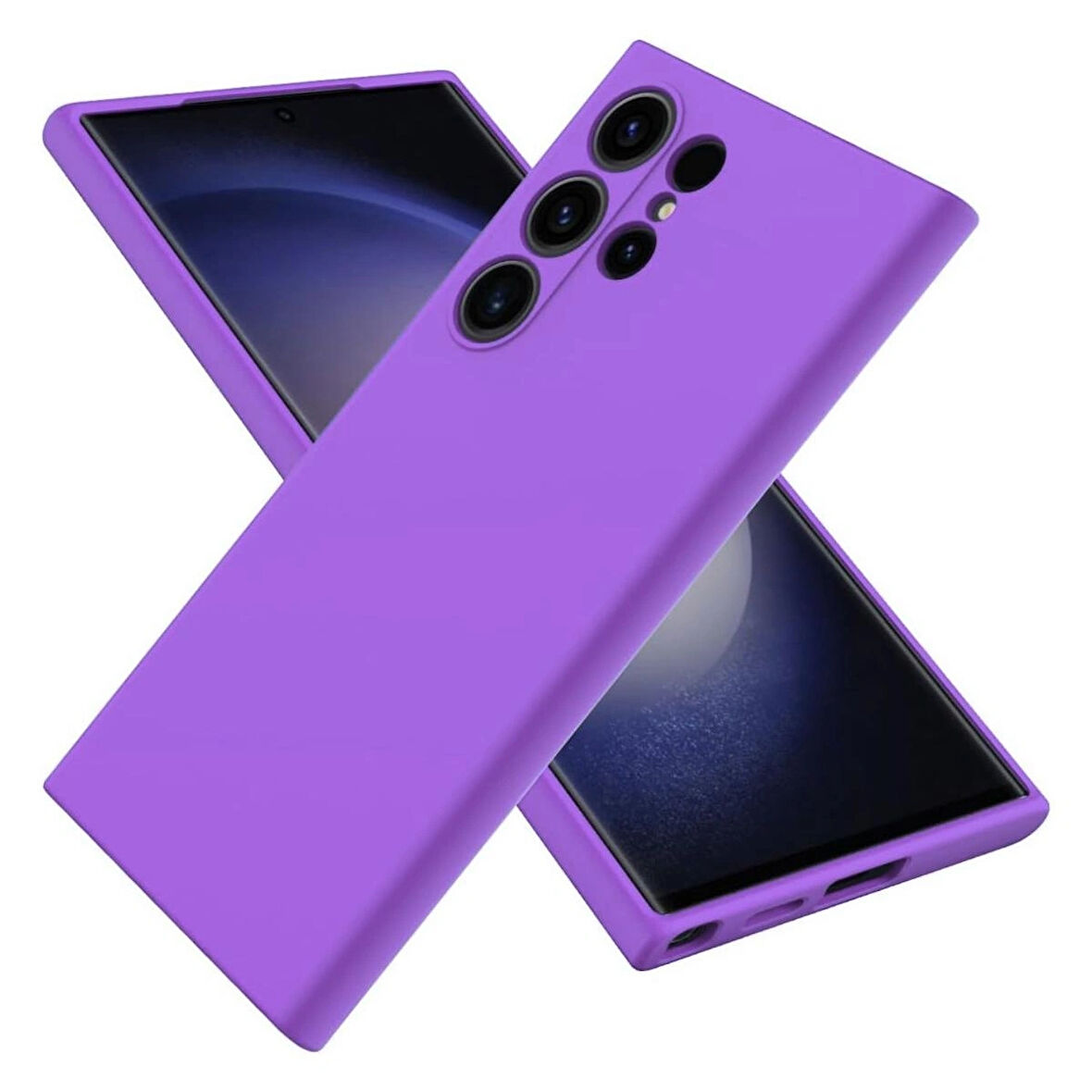 Samsung Galaxy S23 Ultra Uyumlu Silikon Kılıf - Pastel Renk Tonu Esnek Tam Koruma Kapak 