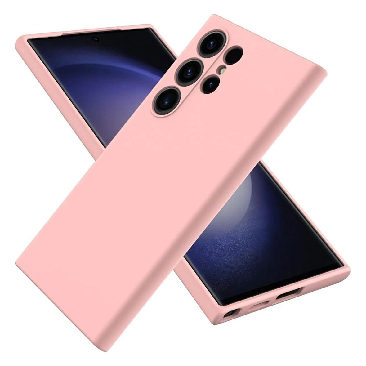 Samsung Galaxy S23 Ultra Uyumlu Silikon Kılıf - Pastel Renk Tonu Esnek Tam Koruma Kapak 