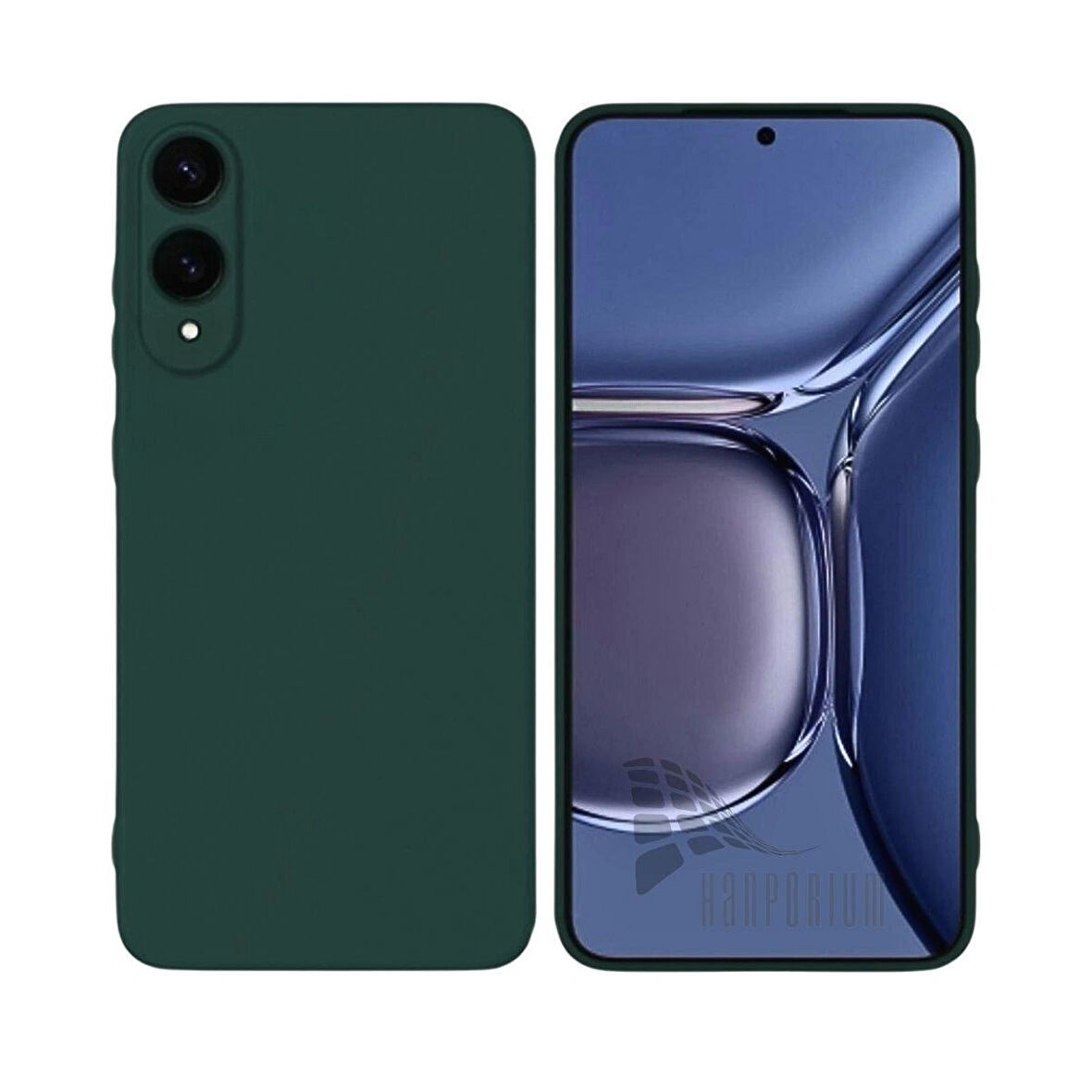 Samsung Galaxy S25 Edge Uyumlu Silikon Kılıf - Kamera Korumalı Esnek Pastel Renk Kapak - Yeşil