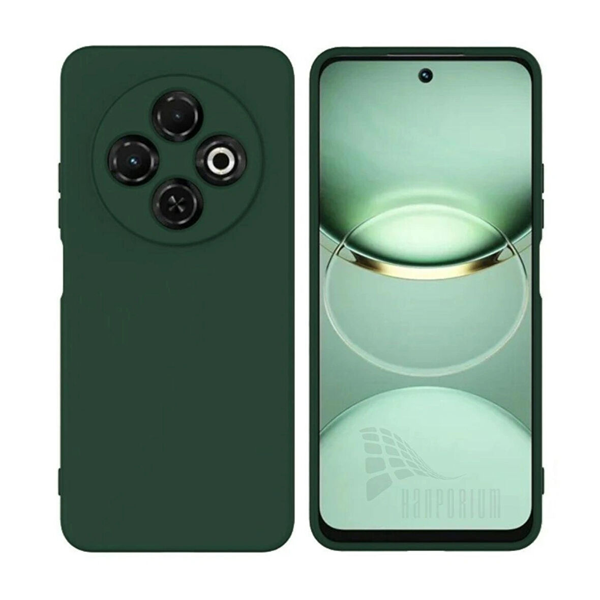 Tecno Spark 30C Uyumlu Silikon Kılıf - Kamera Korumalı Esnek Pastel Renk Kapak - Yeşil