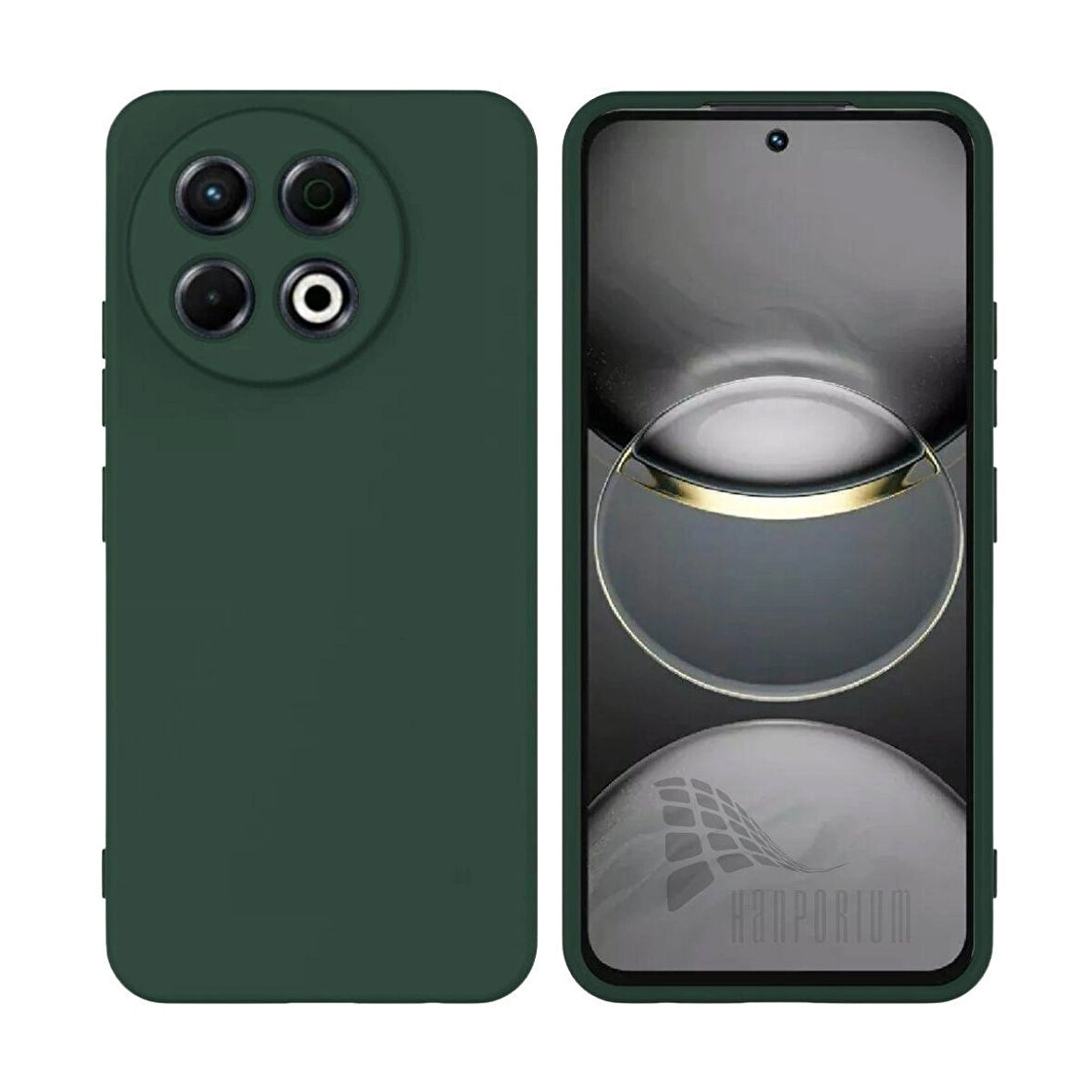 Tecno Spark 30 Pro Uyumlu Silikon Kılıf - Kamera Korumalı Esnek Pastel Renk Kapak - Yeşil