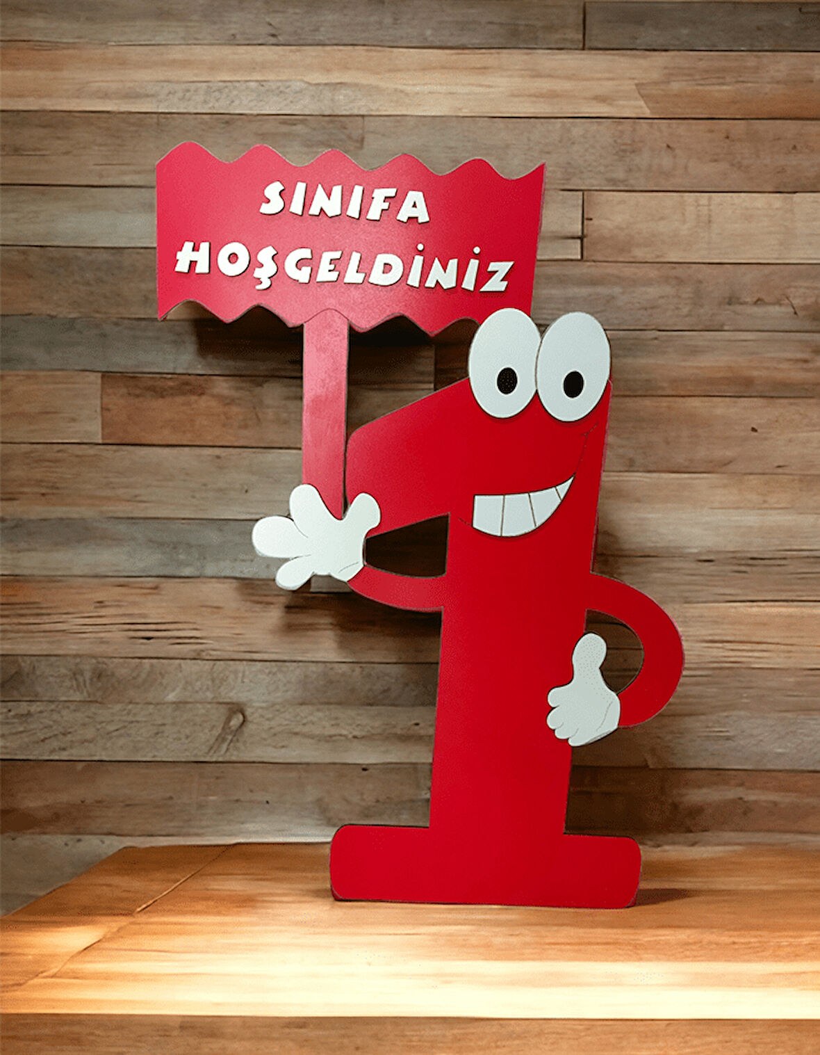 Sınıfa Hoşgeldiniz Ahşap 1 Maketi