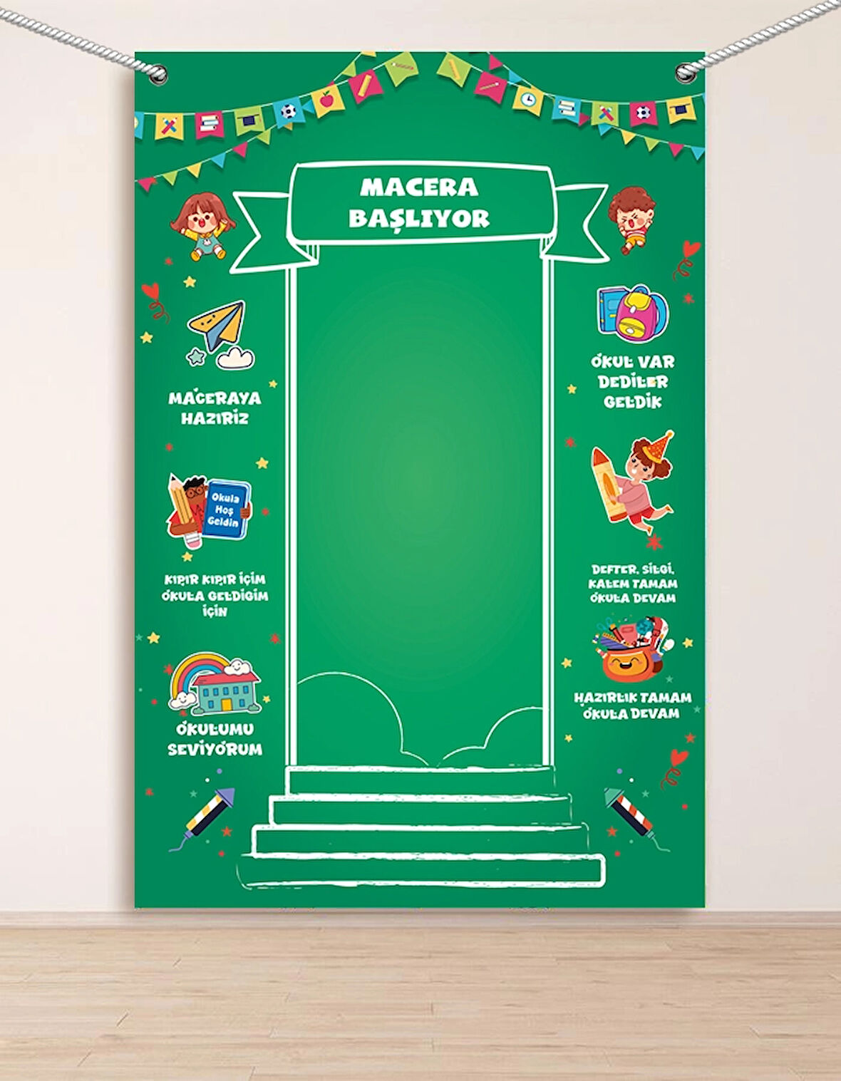 Macera Başlıyor Hatıra Fotoğraf Panosu Branda 100x150