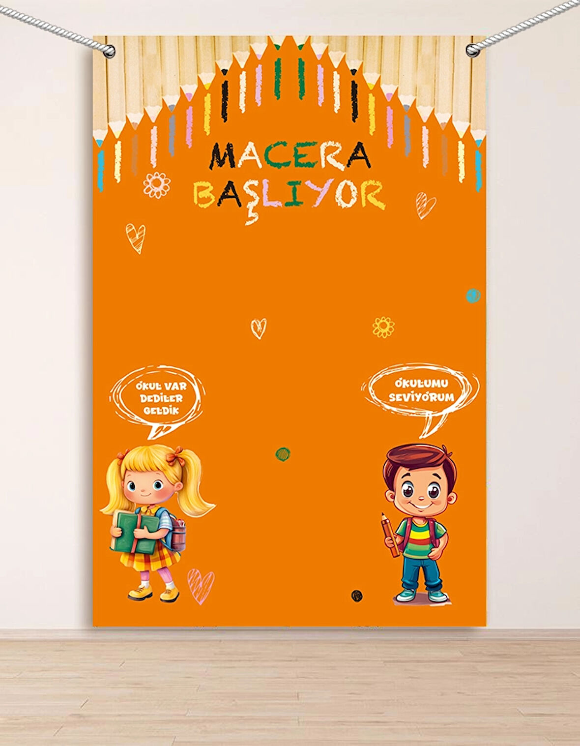 Macera Başlıyor Hatıra Fotoğraf Panosu Branda 100x150