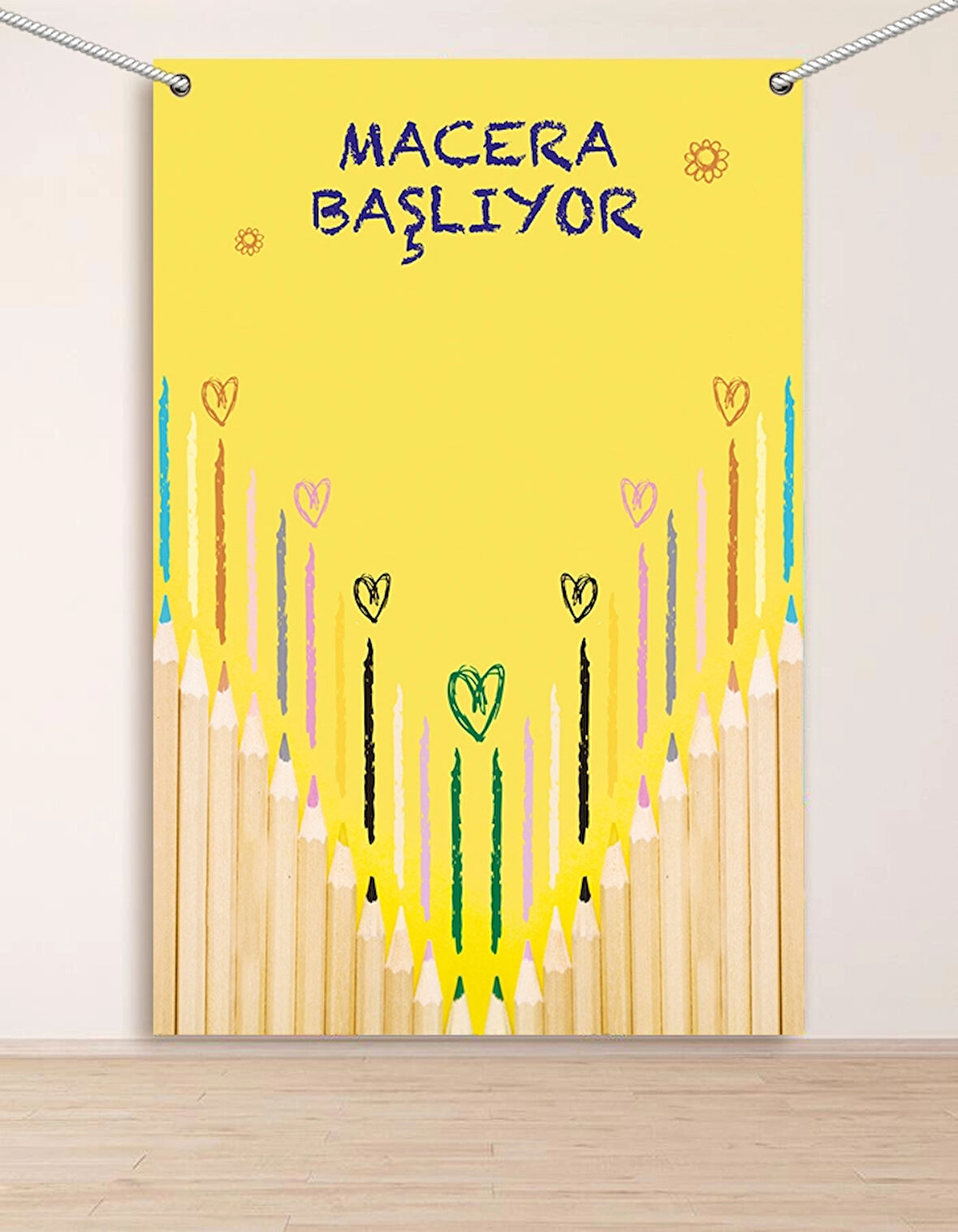 Macera Başlıyor Hatıra Fotoğraf Panosu Branda 100x150