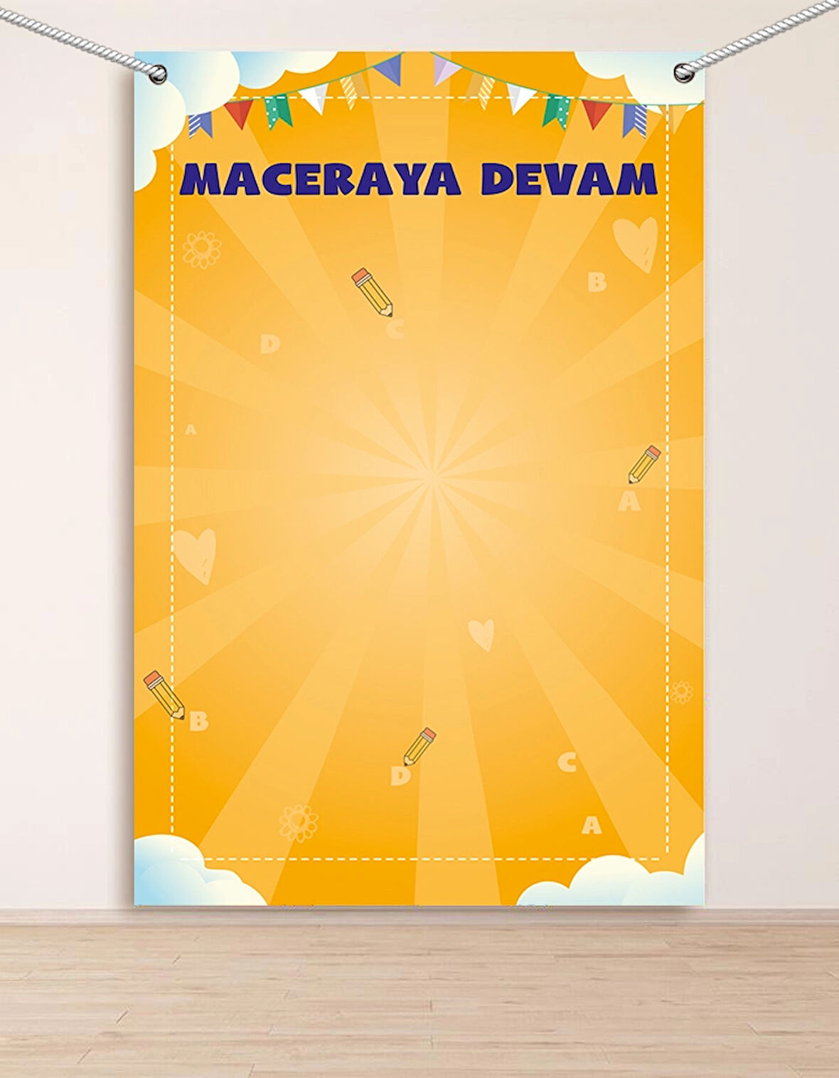 Maceraya Devam Hatıra Fotoğraf Panosu Branda 160x200