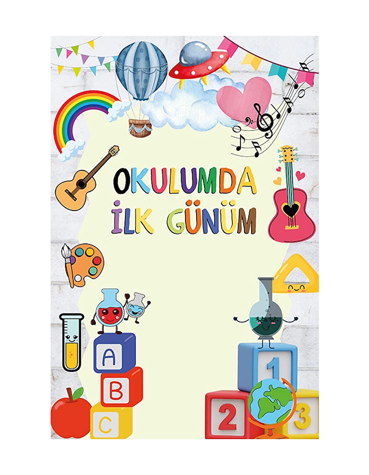 Okulumda İlk Günüm Hatıra Fotoğraf Panosu Branda 150x200