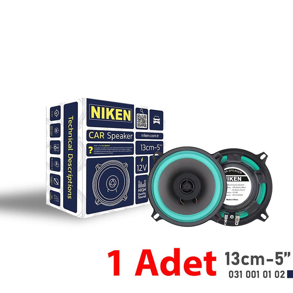 Niken Araç Hoparlörü 13Cm 5 İnç / 1 Adet