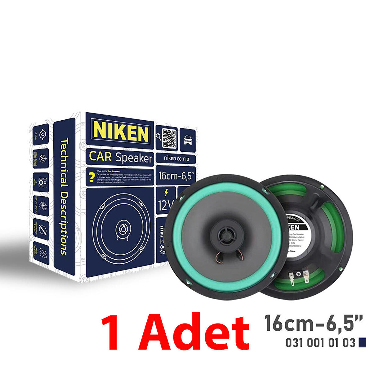 Niken Araç Hoparlörü 16Cm 6.5 İnç / 1 Adet