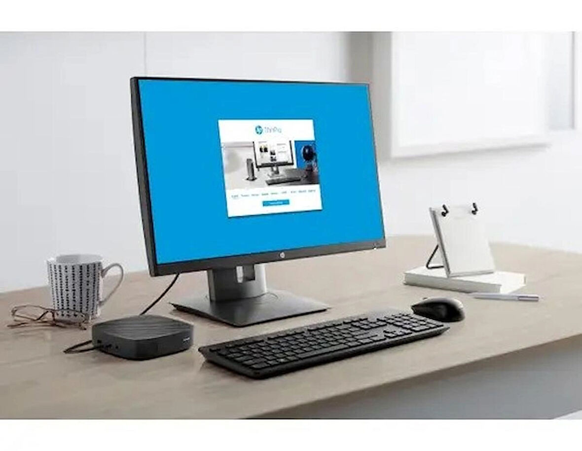 HP 22 İNÇ MONİTÖR VE HP T430 Thin Client 496L8AA Celeron N4020 4 GB 32 GB UHD Graphics 600 Mini PC