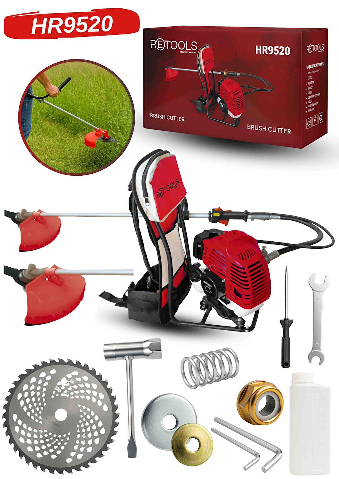 RETOOLS HR9520 BORDO SIRT TIRPAN