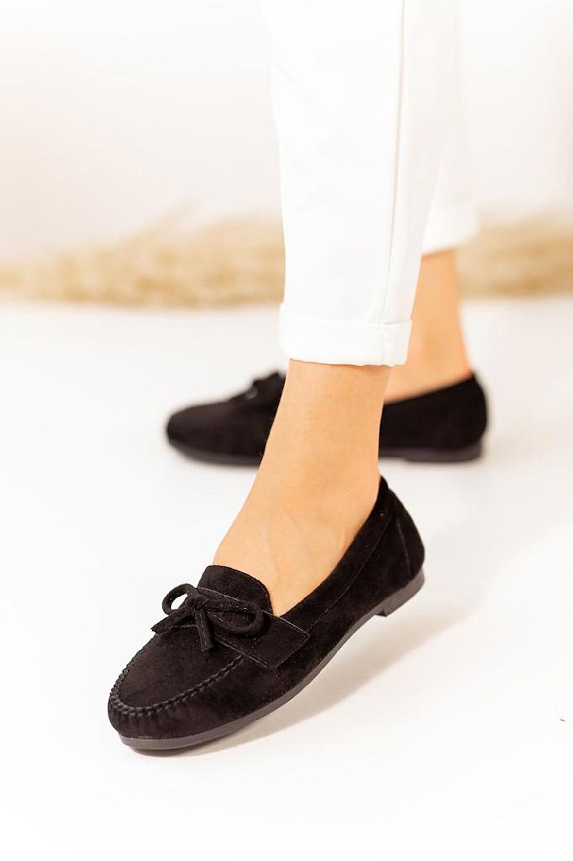Luxury Bağcık Tokalı Babet.Hafif ve Rahat Kullanım , Yumuşak Taban.