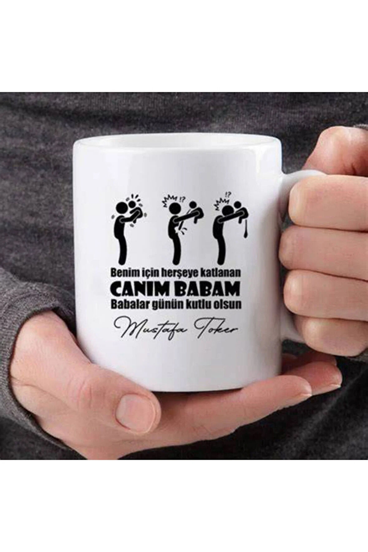 Babalar Gününe Özel|Babanız İçin Kişiselleştirilebilir Hediye Kupa Bardak