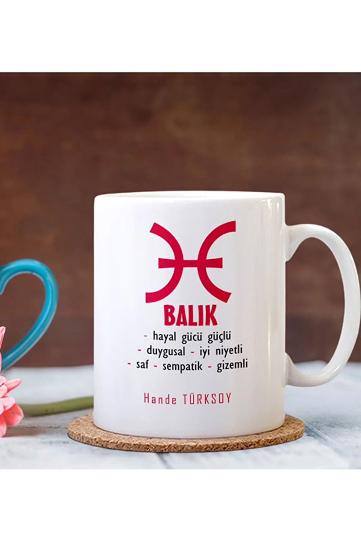 Kişiye Özel| Kişiselleştirilebilir Balık Burcu Hediye Kupa Bardak