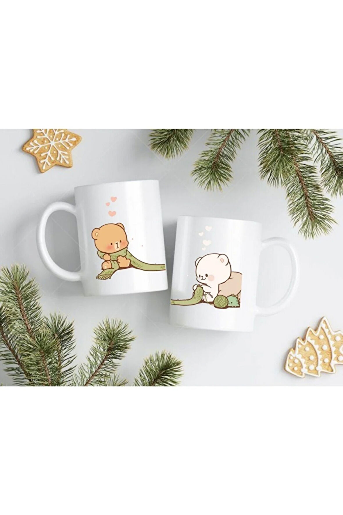 Sevgililer Gününe Özel| Kişiselleştirilebilir 14 Şubat Hediye Çift Kupa Bardak Seti