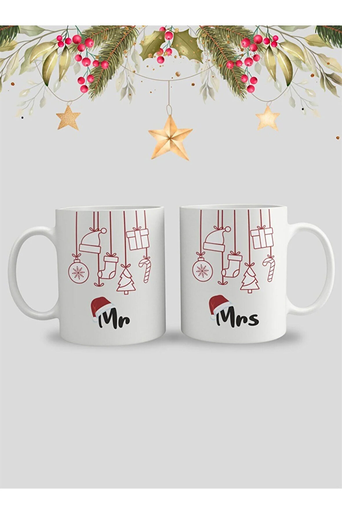 Sevgililer Gününe Özel| Kişiselleştirilebilir 14 Şubat Hediye Çift Kupa Bardak Seti