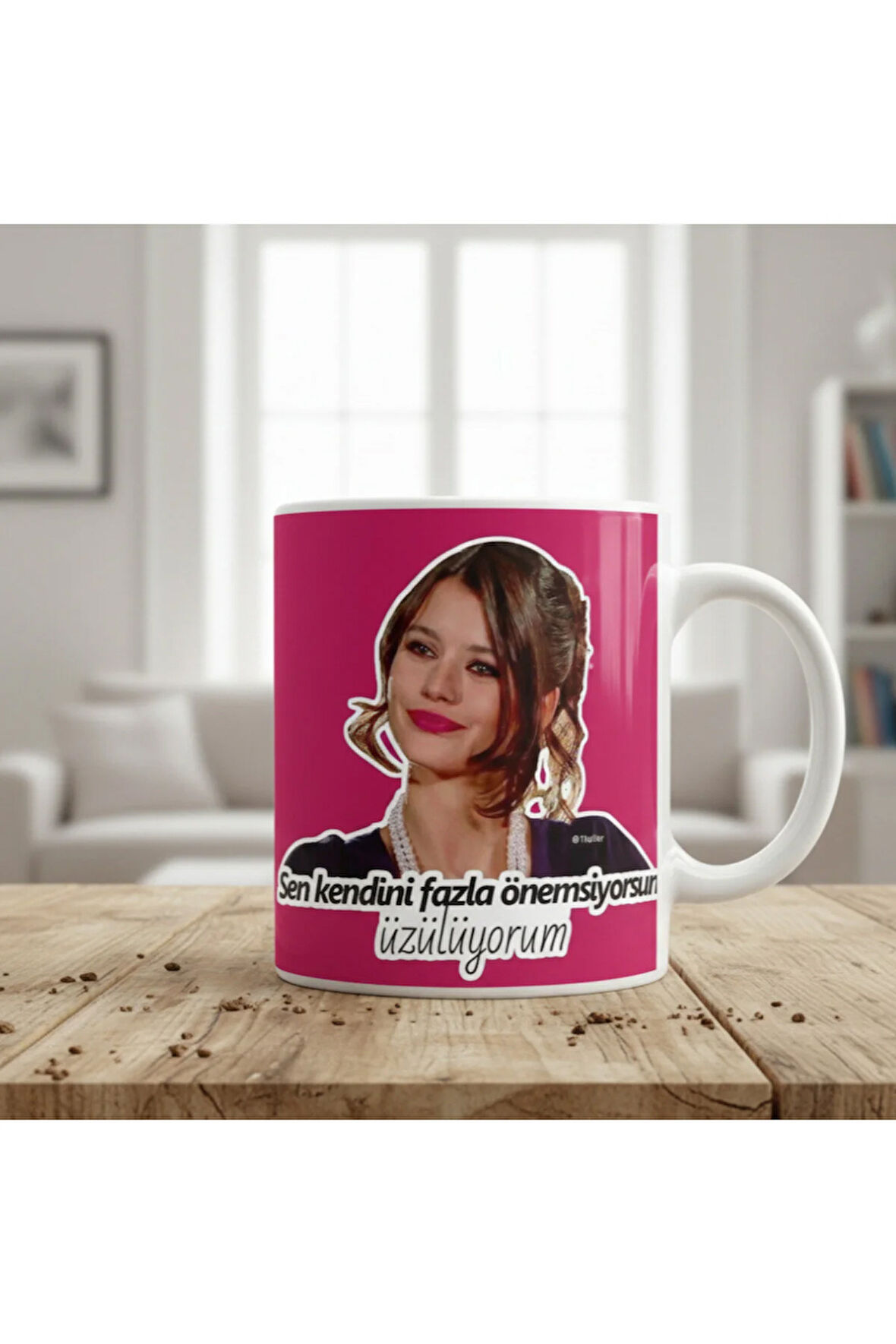 Aşk-ı Memnu Önemsiyorsun Tasarımlı Hediye Kupa Bardak