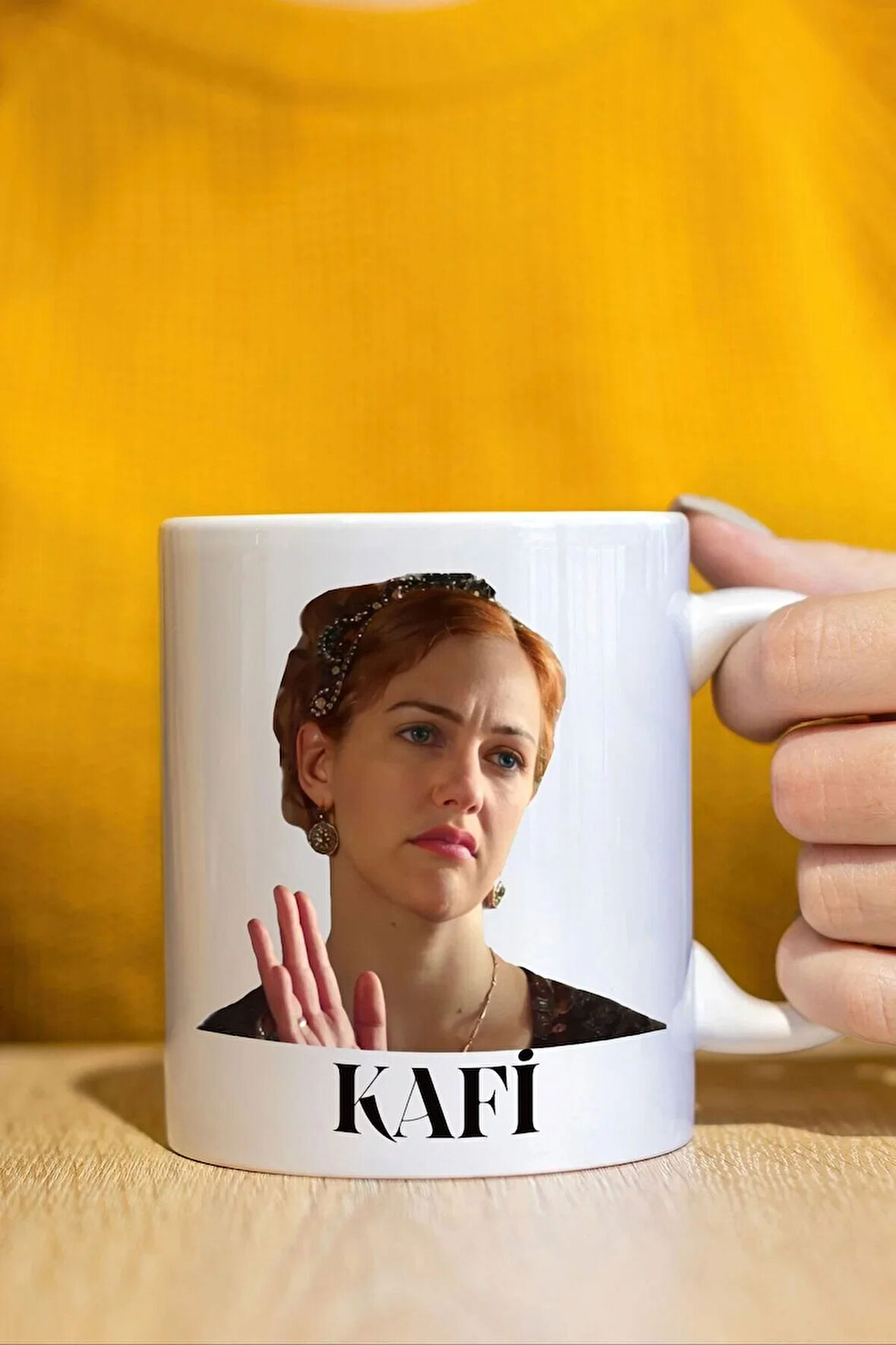 Muhteşem Yüzyıl Hürrem Kafi Tasarımlı Hediye Kupa Bardak