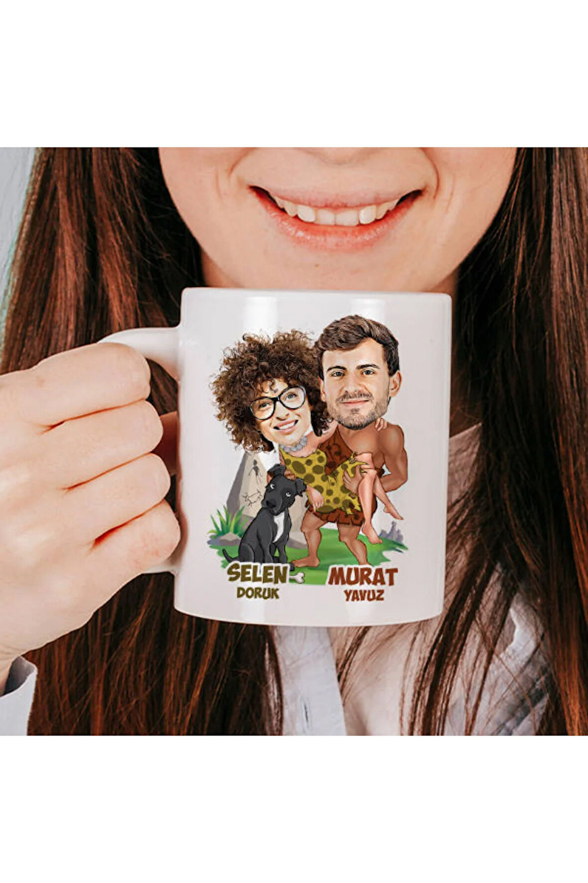 Sevgileye-Arkadaşa Özel Hediyelik|Kişiselleştirilebilir Karikatür Hediye Kupa Bardak