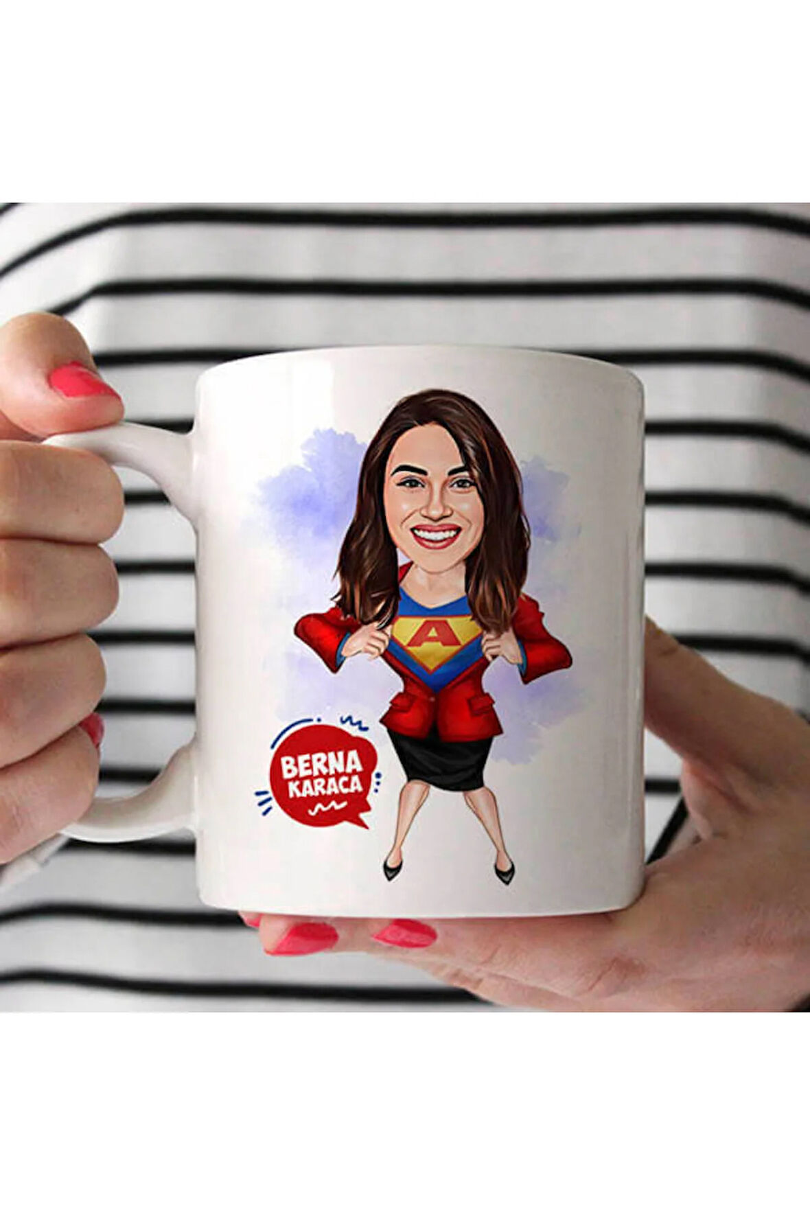 Sevgileye-Arkadaşa Özel Hediyelik|Kişiselleştirilebilir Karikatür Hediye Kupa Bardak