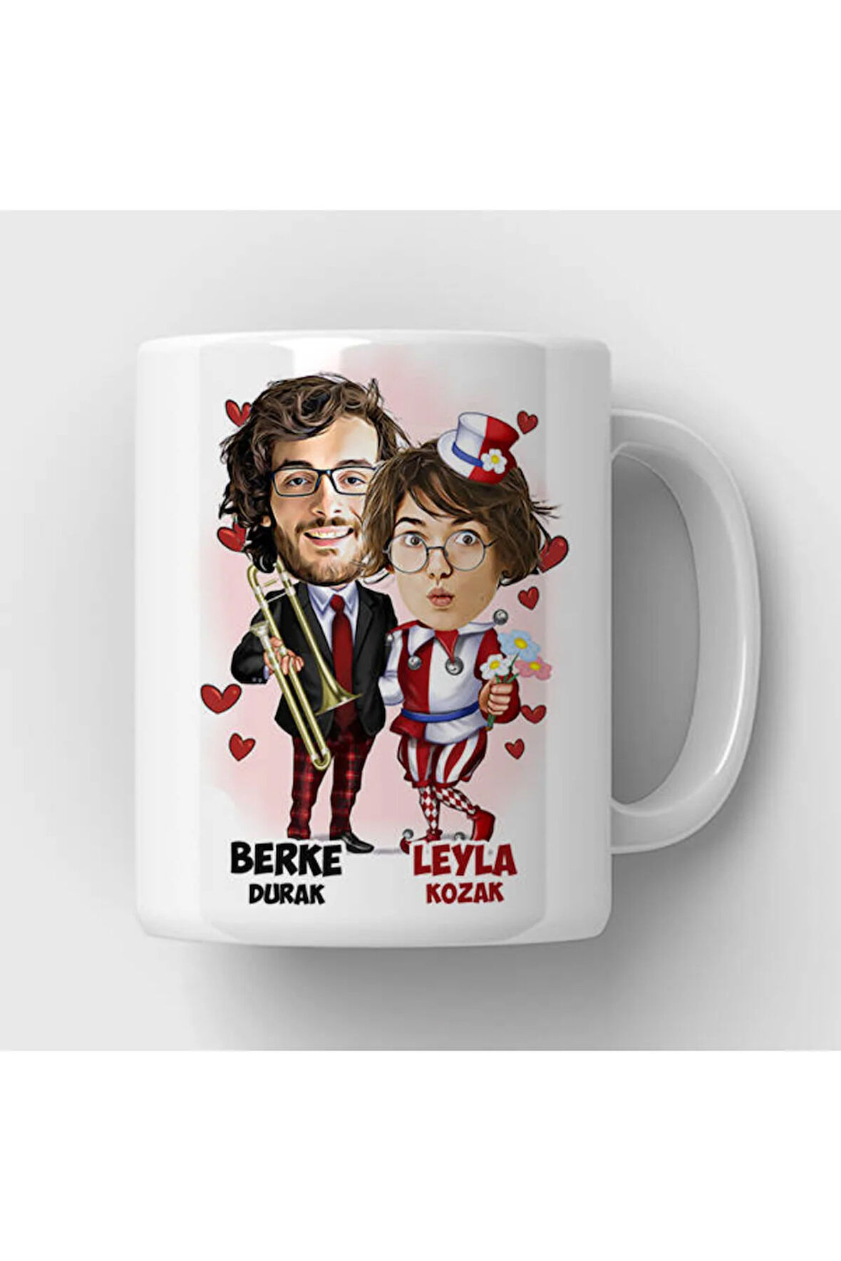 Sevgileye-Arkadaşa Özel Hediyelik|Kişiselleştirilebilir Karikatür Hediye Kupa Bardak