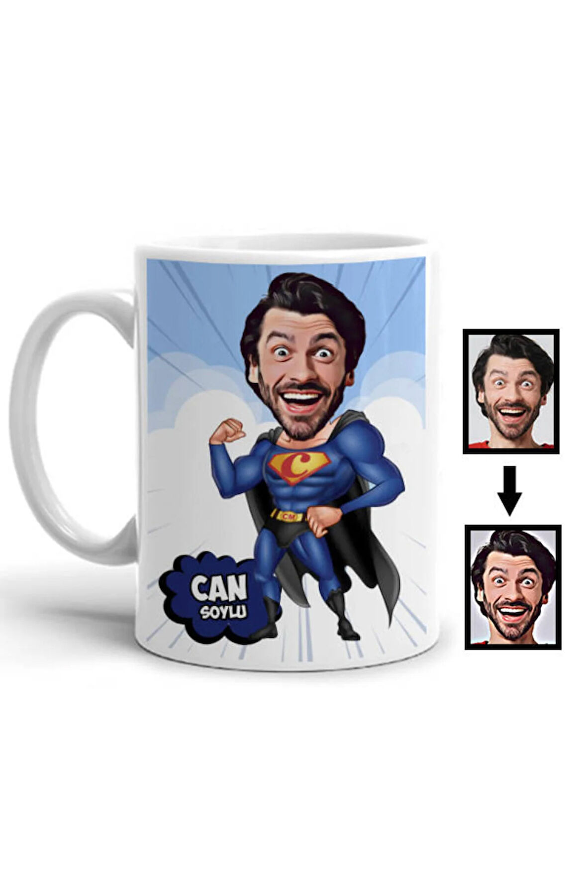 Sevgileye-Arkadaşa Özel Hediyelik|Kişiselleştirilebilir Karikatür Hediye Kupa Bardak