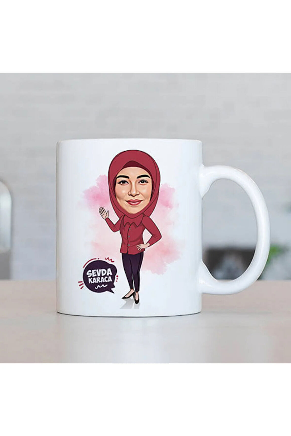 Sevgileye-Arkadaşa Özel Hediyelik|Kişiselleştirilebilir Karikatür Hediye Kupa Bardak