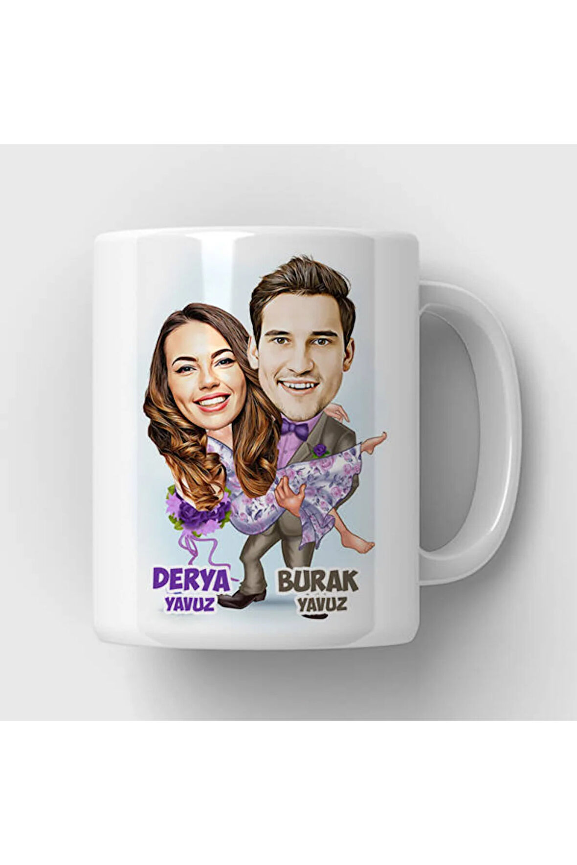 Sevgileye-Arkadaşa Özel Hediyelik|Kişiselleştirilebilir Karikatür Hediye Kupa Bardak