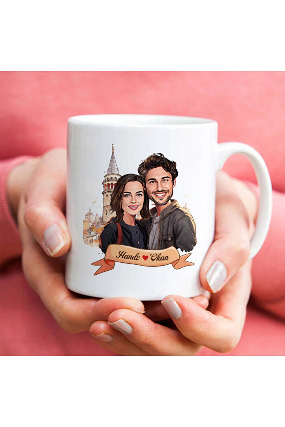 Sevgileye-Arkadaşa Özel Hediyelik|Kişiselleştirilebilir Karikatür Hediye Kupa Bardak