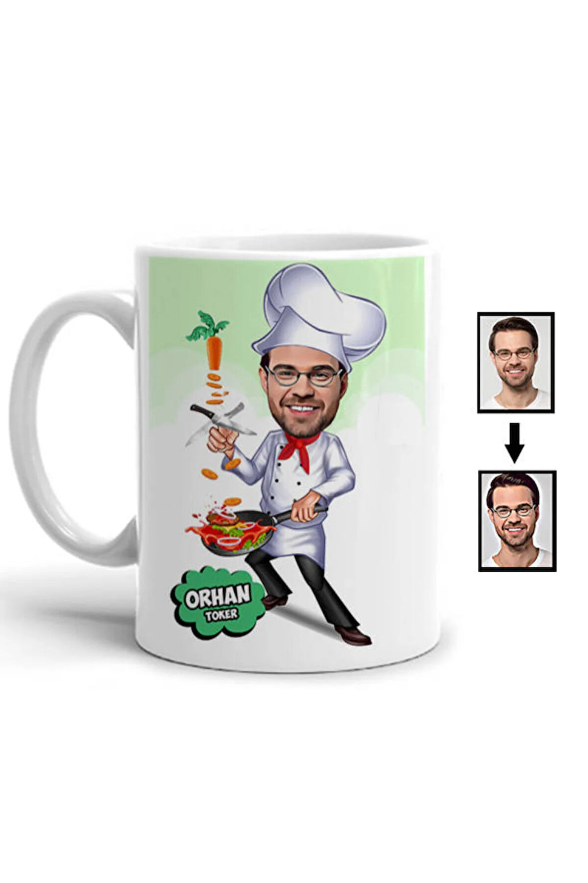 Sevgileye-Arkadaşa Özel Hediyelik|Kişiselleştirilebilir Karikatür Hediye Kupa Bardak