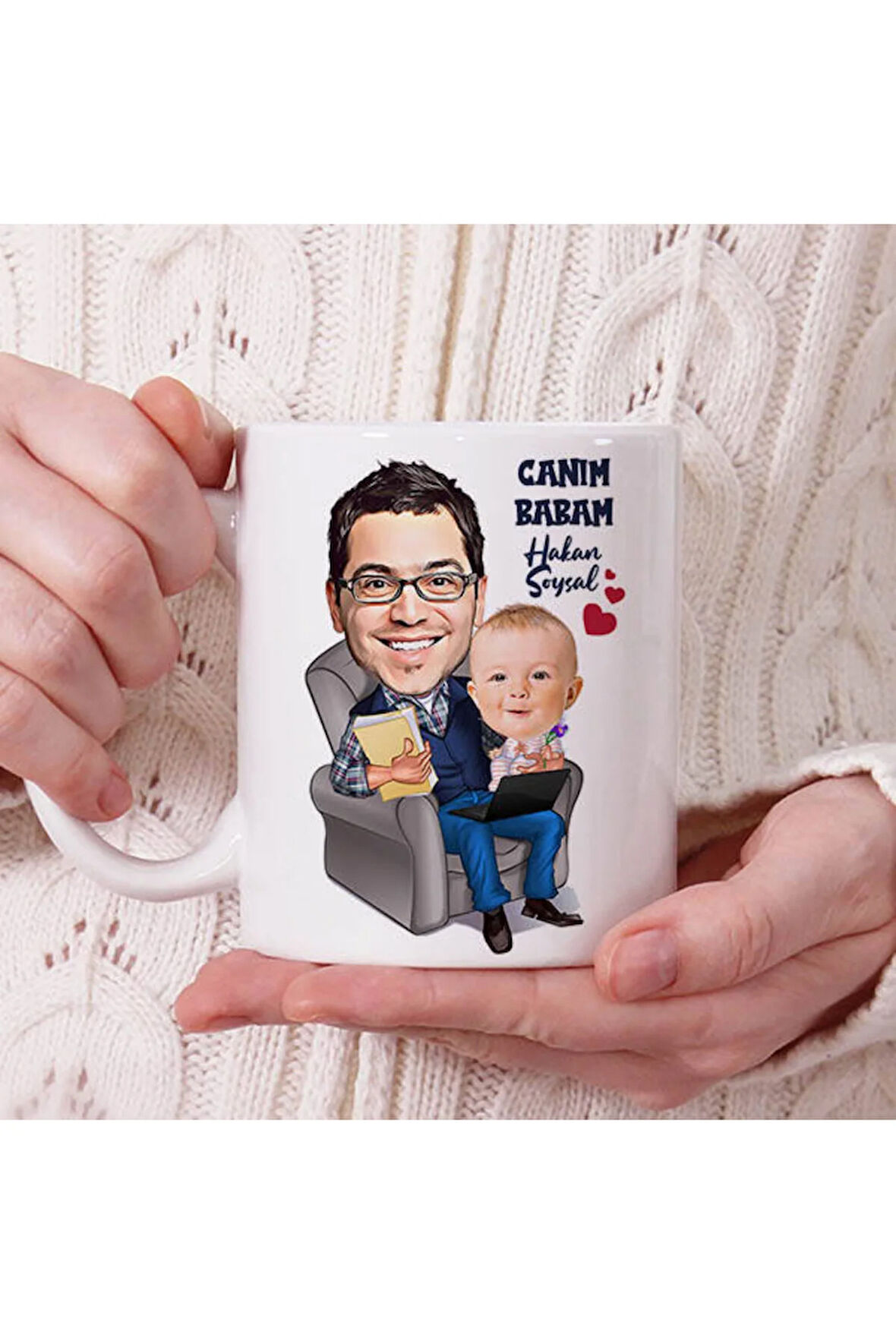 Sevgileye-Arkadaşa Özel Hediyelik|Kişiselleştirilebilir Karikatür Hediye Kupa Bardak