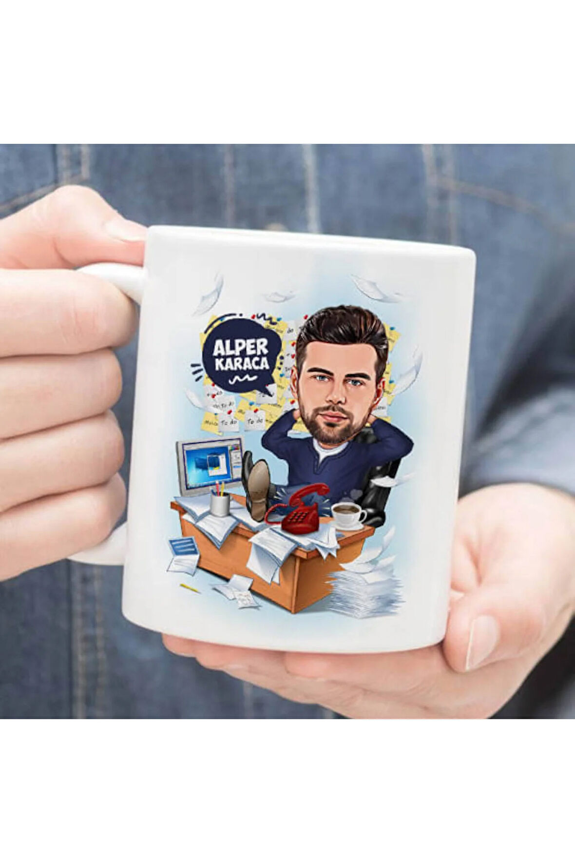 Sevgileye-Arkadaşa Özel Hediyelik|Kişiselleştirilebilir Karikatür Hediye Kupa Bardak