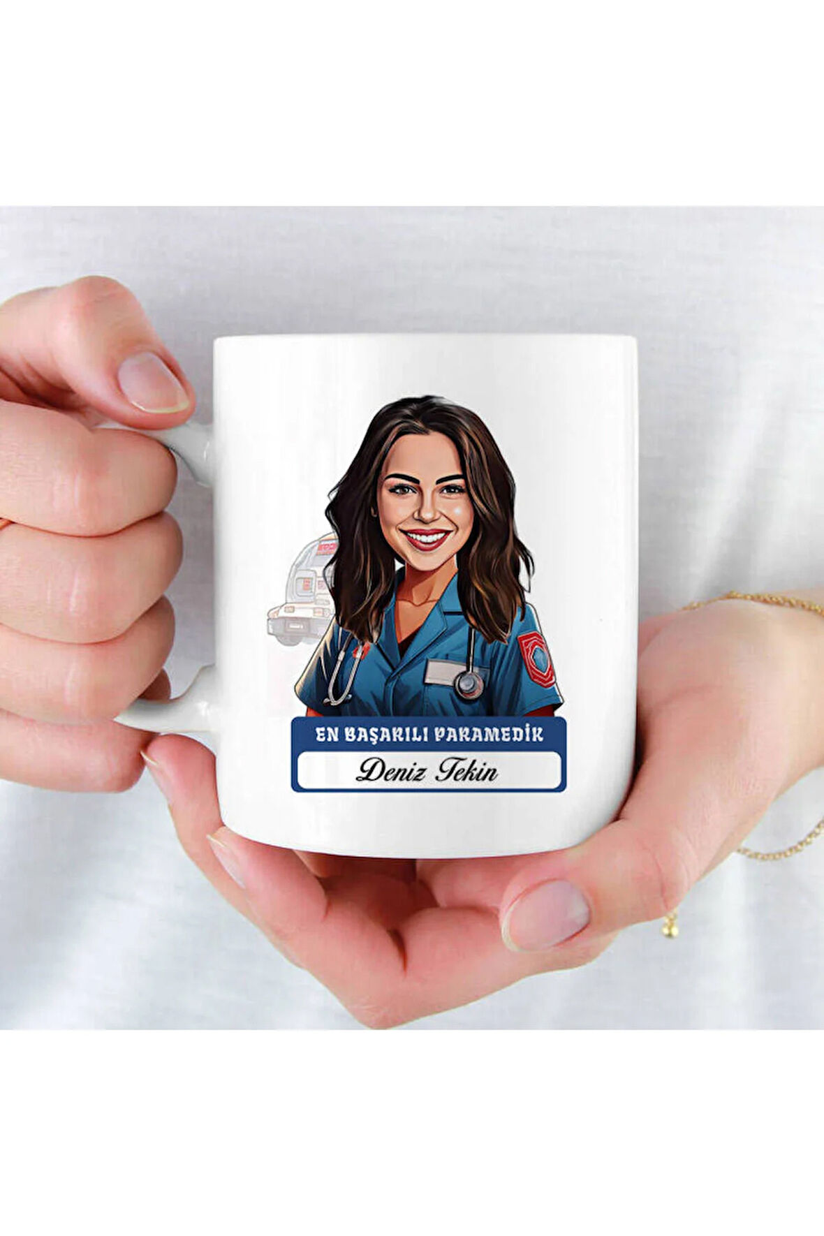 Mesleklere Özel Hediyelik|Kişiselleştirilebilir Paramedik Uzmanı Hediye Kupa Bardak